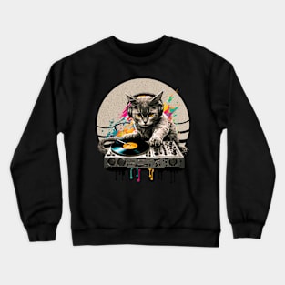 DJ Cool Kitty Crewneck Sweatshirt